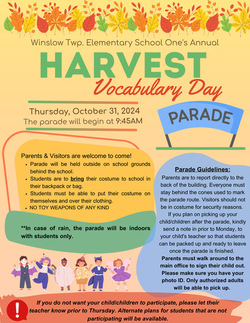 The Harvest Vocabulary Parade Is Coming! 